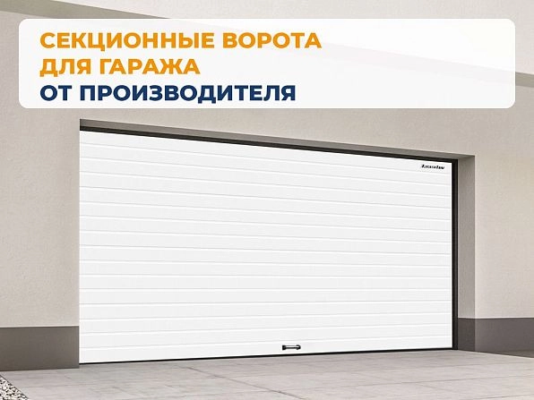 Cекционные ворота 2900х2750 мм белые DoorHan RSD02, taganrog.doorhan.ru