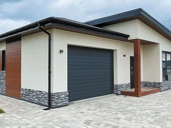 Секционные ворота 3700х2450 мм антрацитовые DoorHan RSD02, taganrog.doorhan.ru